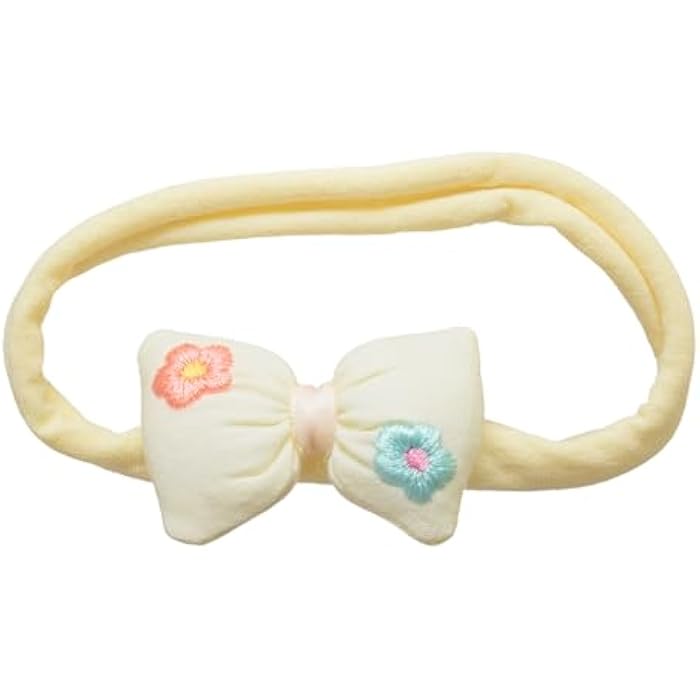 Daphne Bow Rose Hair Tie For Girls - Beige - Image 1